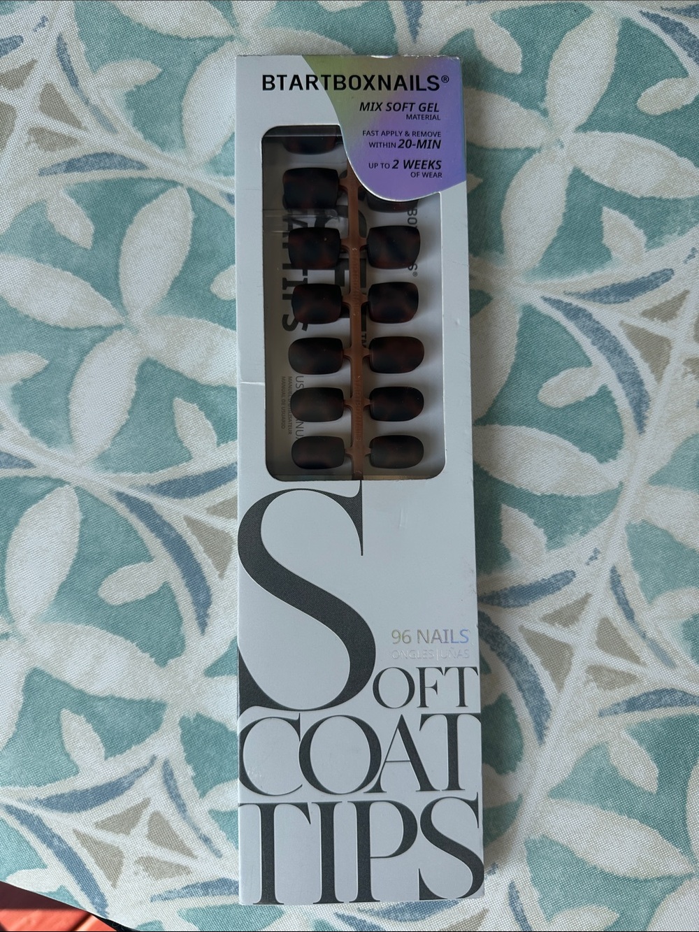Brown Soft Coat Tip Nails - 96 Pack